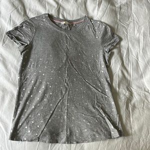 Boden Metallic Polkadot Tee